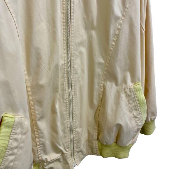 Vintage 1990s  Country Concepts Yellow Casual Zip Bomber Jacket 2XL - Picture 5 of 14